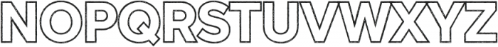 Versatile Outline Rust Bold otf (700) Font UPPERCASE