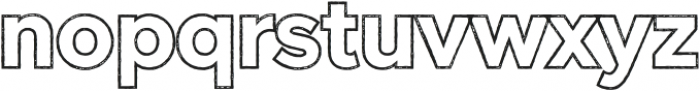 Versatile Outline Rust Bold otf (700) Font LOWERCASE