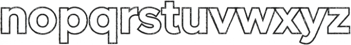 Versatile Outline Rust otf (400) Font LOWERCASE
