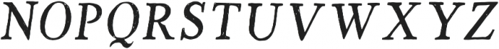 Versica Serif Oblique Tracked otf (400) Font UPPERCASE