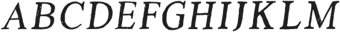 Versica Serif Oblique Tracked otf (400) Font LOWERCASE