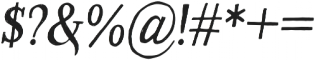 Versica Serif Oblique otf (400) Font OTHER CHARS
