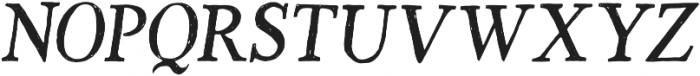 Versica Serif Oblique otf (400) Font UPPERCASE