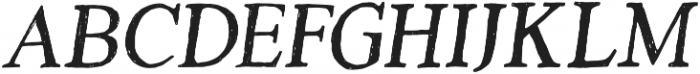 Versica Serif Oblique otf (400) Font LOWERCASE