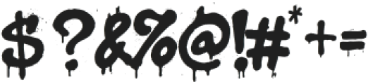 VersusDrip Graffiti Regular otf (400) Font OTHER CHARS
