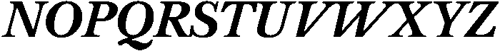 Vescura Bold Italic ttf (700) Font UPPERCASE