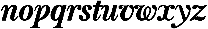 Vescura Bold Italic ttf (700) Font LOWERCASE
