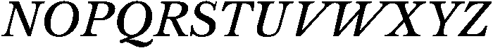 Vescura Italic ttf (400) Font UPPERCASE