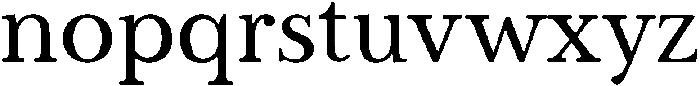 Vescura Regular ttf (400) Font LOWERCASE