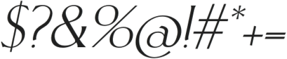 Vespucio Italic otf (400) Font OTHER CHARS