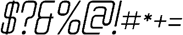 Vesue Italic otf (400) Font OTHER CHARS