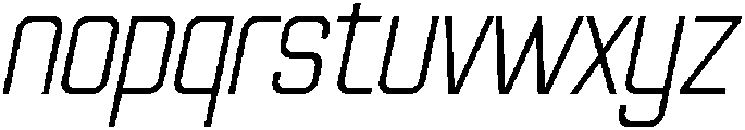 Vesue Italic otf (400) Font LOWERCASE