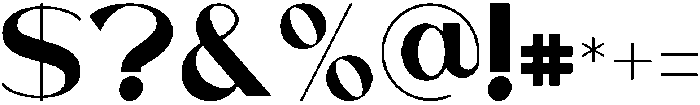 Vetto otf (400) Font OTHER CHARS