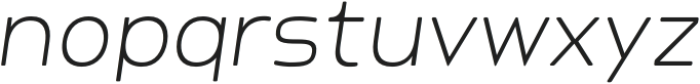 Vettom ExtraLight Oblique otf (200) Font LOWERCASE