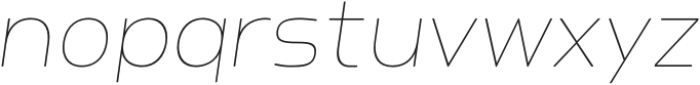 Vettom Thin Oblique otf (100) Font LOWERCASE