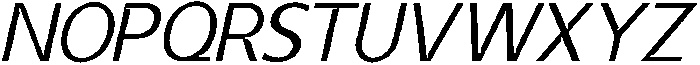 Vexane Italic otf (400) Font UPPERCASE