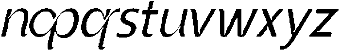 Vexane Italic otf (400) Font LOWERCASE