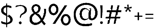 Vexane Regular otf (400) Font OTHER CHARS