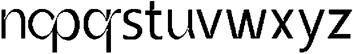 Vexane Regular otf (400) Font LOWERCASE