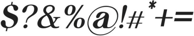 VexfordQuantumSerif Italic otf (400) Font OTHER CHARS