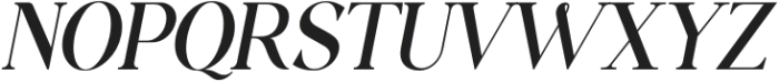 VexfordQuantumSerif Italic otf (400) Font UPPERCASE