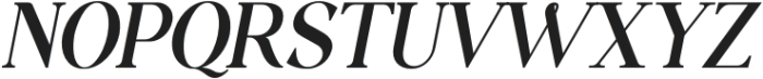 VexfordQuantumSerif Medium Italic otf (500) Font UPPERCASE