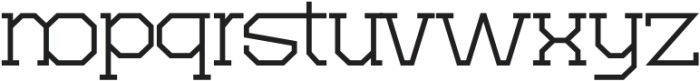 Vextor Regular otf (400) Font LOWERCASE