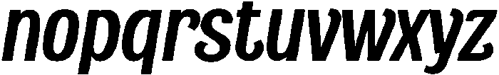 Vezanor  Italic otf (400) Font LOWERCASE