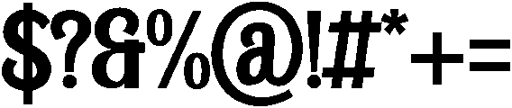 Vezanor  Regular otf (400) Font OTHER CHARS