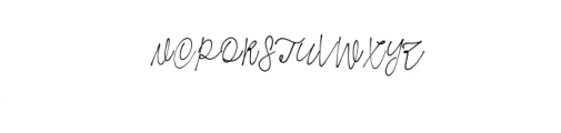 VenderRustime-Script.otf Font UPPERCASE