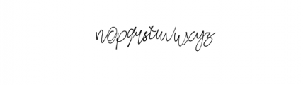 VenderRustime-Script.otf Font LOWERCASE