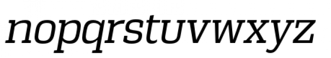 Vectipede Book Italic Font LOWERCASE