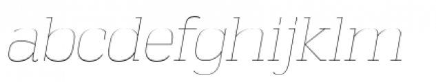 Vectipede Ultra Light Italic Font LOWERCASE