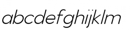 Venti Light Italic Font LOWERCASE