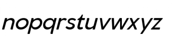 Venti Medium Italic Font LOWERCASE