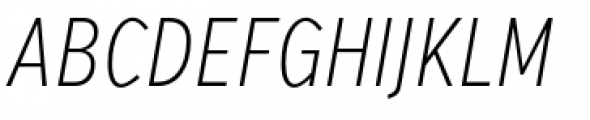 Verb Compressed Extra Light Italic Font UPPERCASE