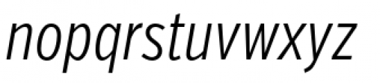 Verb Compressed Light Italic Font LOWERCASE