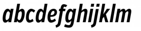 Verb Compressed Semi Bold Italic Font LOWERCASE