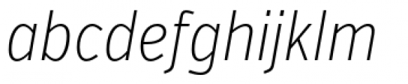 Verb Extra Condensed Extra Light Italic Font LOWERCASE