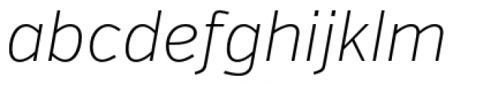 Verb Extra Light Italic Font LOWERCASE