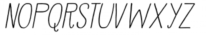Vermilion Italic Font LOWERCASE