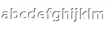 Versatile Hatch Inside Shadow Font LOWERCASE