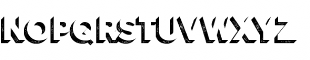 Versatile Rust Shadow Font UPPERCASE