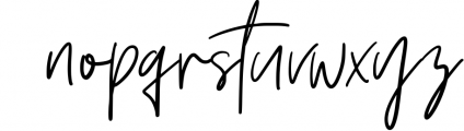 Vesterly Signature Handwritten Font LOWERCASE