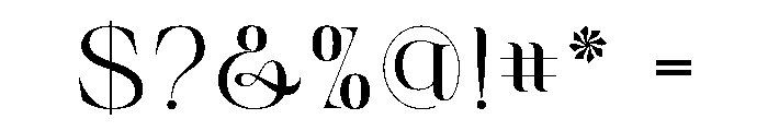 VELISTA Font OTHER CHARS