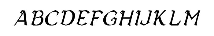 Vecna Italic Font LOWERCASE
