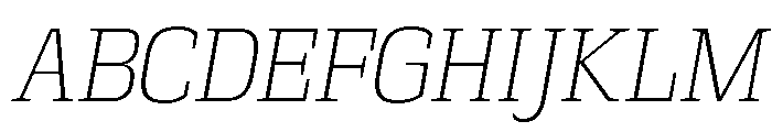 Vectipede Thin Italic Font UPPERCASE