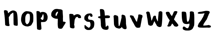 Vee With A Marker Regular Font LOWERCASE