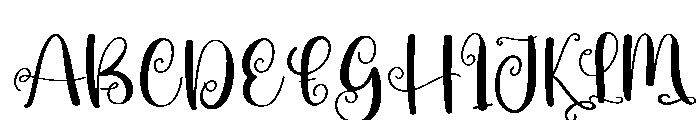 Vegan Font UPPERCASE