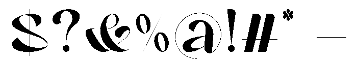 Veginia Font OTHER CHARS